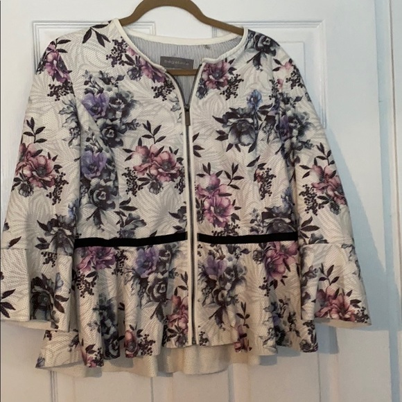 Bagatelle L mesh like floral print jacket - Picture 1 of 6
